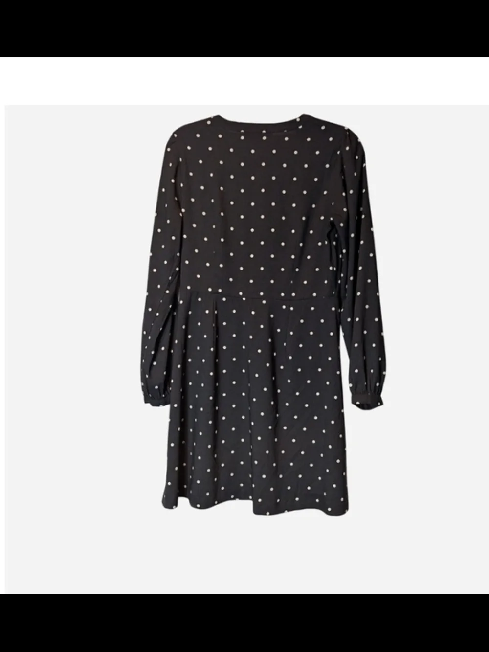 LOFT Black Dress with White Polka Dots - Picture 2 of 7